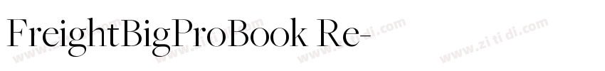 FreightBigProBook Re字体转换